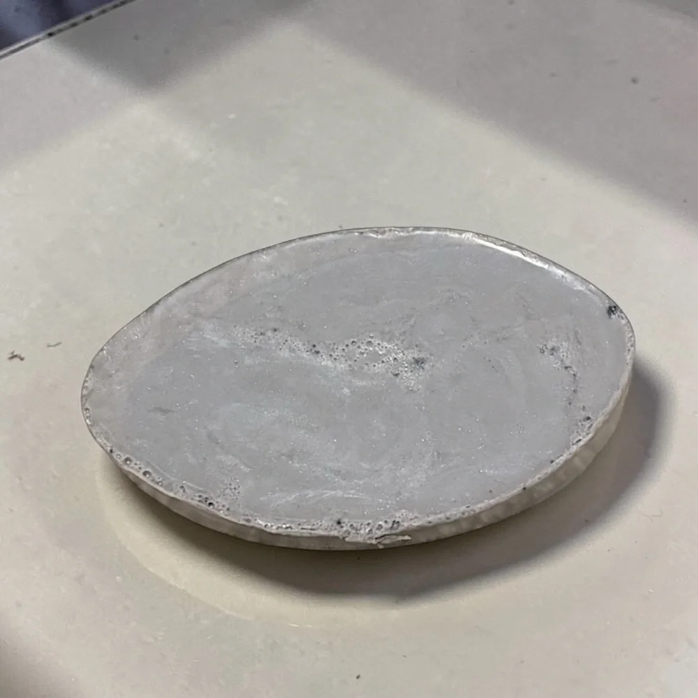 Vanilla scent Soap football shaped 3x2in 6oz shea butter based handmade